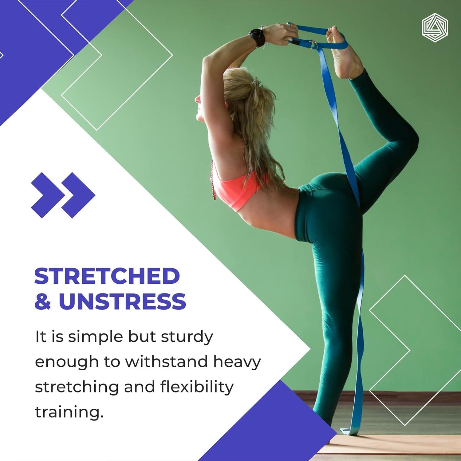 Boldfit Yoga Belt for Women and Men - Yoga Strap for Stretching with Extra Safe Adjustable D-Ring Buckle - Durable and Comfy Texture - Perfect for Your Yoga Session - 6 Feet, Purple - Image 4